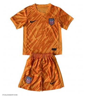 Stati Uniti Portiere Seconda Maglia Bambino Copa America 2024 Manica Corta (+ Pantaloni corti)